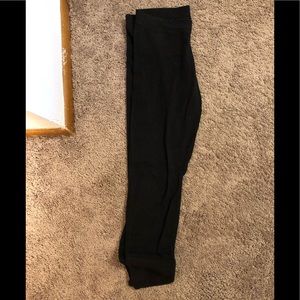Black fleece leggings